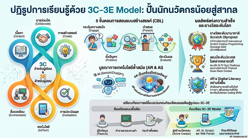ปฏิรูปการเรียนรู้ด้วย 3C-3E โมเดล